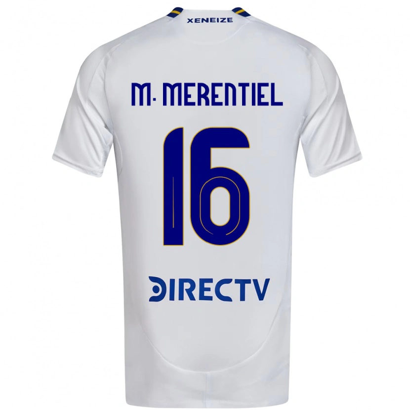 Danxen Mænd Miguel Merentiel #16 Royal Blå Gul Udebane Spillertrøjer 2025/26 Trøje T-Shirt