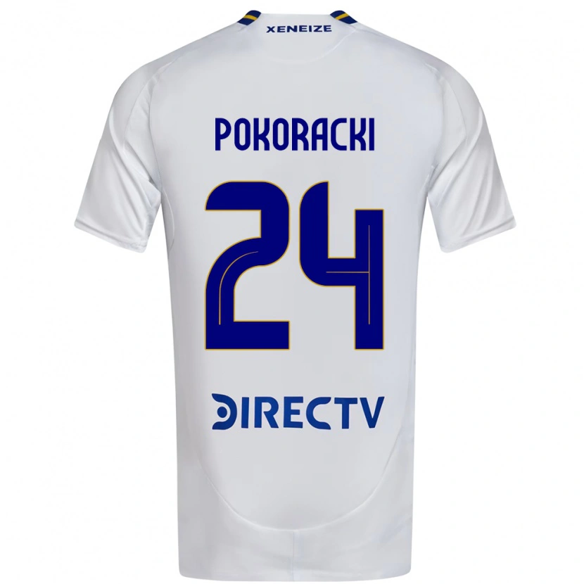 Danxen Mænd Belén Pokoracki #24 Royal Blå Gul Udebane Spillertrøjer 2025/26 Trøje T-Shirt