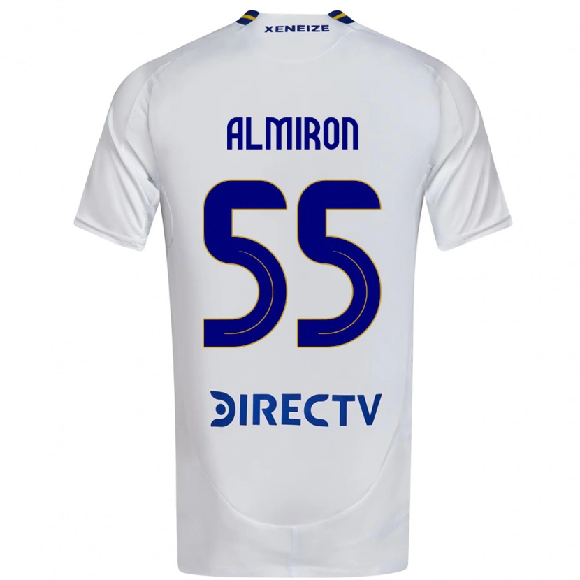 Danxen Mænd Ezequiel Almiron #55 Royal Blå Gul Udebane Spillertrøjer 2025/26 Trøje T-Shirt