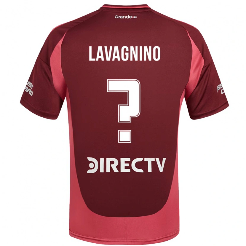 Danxen Mænd Lucas Lavagnino #0 Hvid Rød Udebane Spillertrøjer 2025/26 Trøje T-Shirt