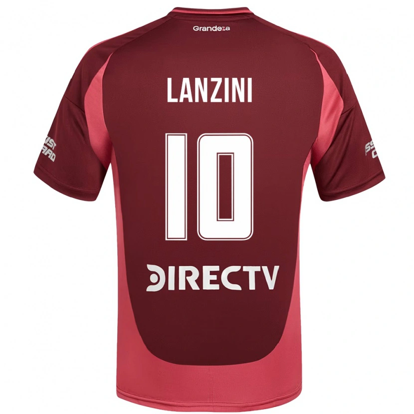Danxen Mænd Manuel Lanzini #10 Hvid Rød Udebane Spillertrøjer 2025/26 Trøje T-Shirt