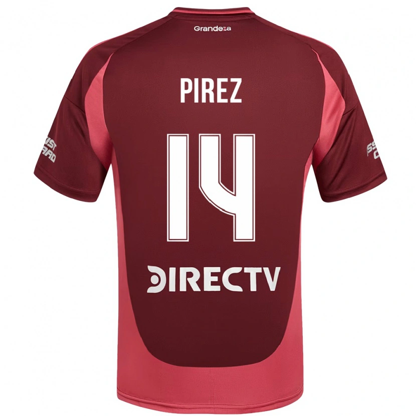 Danxen Mænd Leandro González Pírez #14 Hvid Rød Udebane Spillertrøjer 2025/26 Trøje T-Shirt