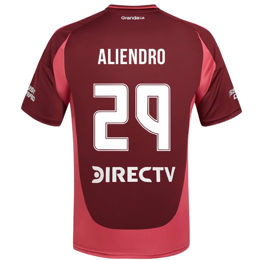 Danxen Mænd Rodrigo Aliendro #29 Hvid Rød Udebane Spillertrøjer 2025/26 Trøje T-Shirt