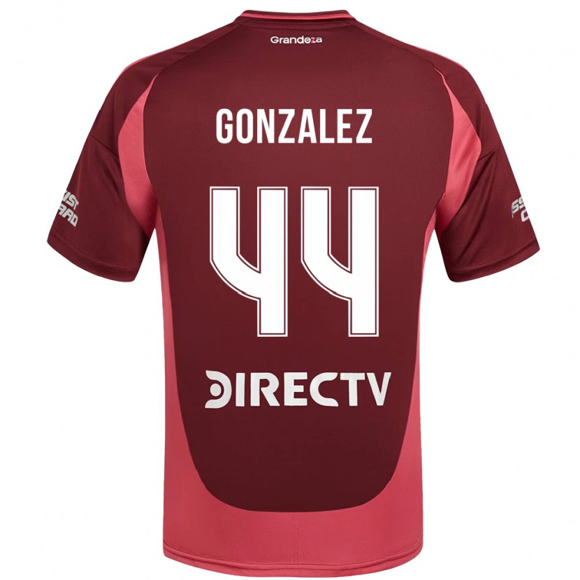 Danxen Mænd Alexis González #44 Hvid Rød Udebane Spillertrøjer 2025/26 Trøje T-Shirt