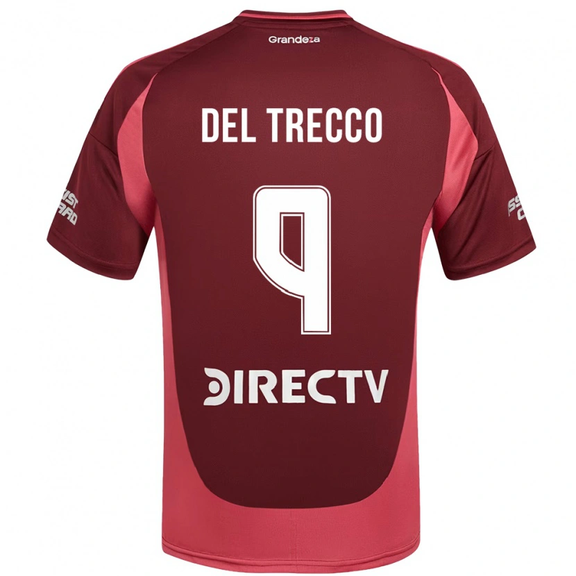 Danxen Mænd Martina Del Trecco #9 Hvid Rød Udebane Spillertrøjer 2025/26 Trøje T-Shirt