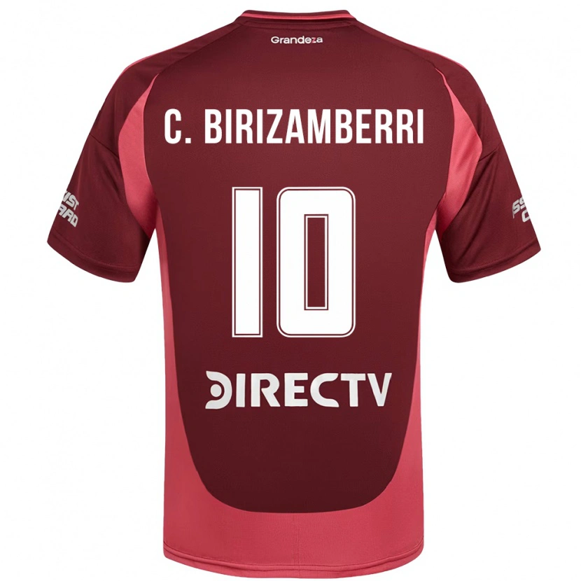 Danxen Mænd Carolina Birizamberri #10 Hvid Rød Udebane Spillertrøjer 2025/26 Trøje T-Shirt
