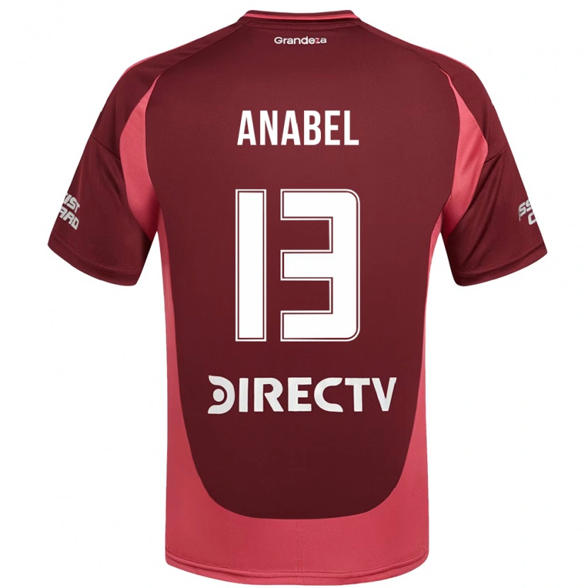 Danxen Mænd Giuliana Anabel González Ranzuglia #13 Hvid Rød Udebane Spillertrøjer 2025/26 Trøje T-Shirt