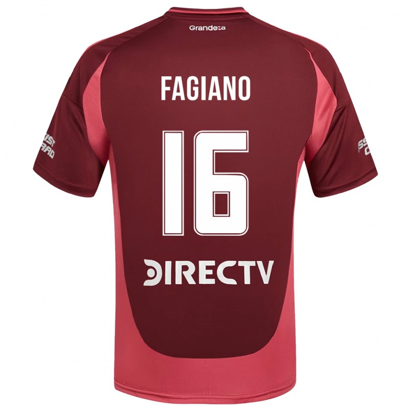 Danxen Mænd Paloma Fagiano #16 Hvid Rød Udebane Spillertrøjer 2025/26 Trøje T-Shirt