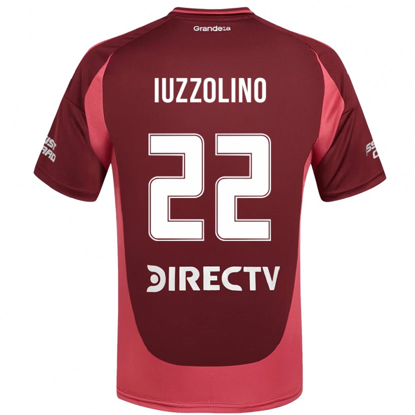 Danxen Mænd Rocío Iuzzolino #22 Hvid Rød Udebane Spillertrøjer 2025/26 Trøje T-Shirt