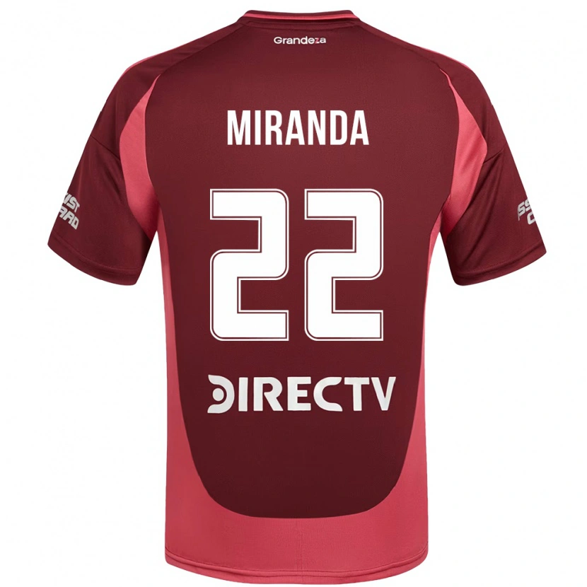Danxen Mænd Morena Miranda #22 Hvid Rød Udebane Spillertrøjer 2025/26 Trøje T-Shirt