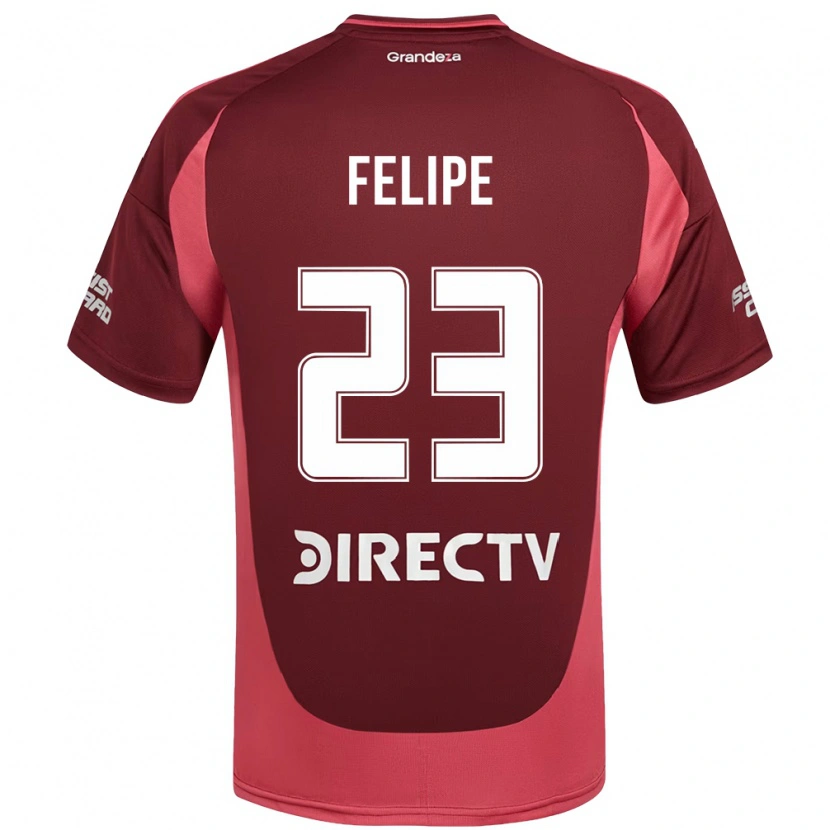Danxen Mænd Laura Felipe #23 Hvid Rød Udebane Spillertrøjer 2025/26 Trøje T-Shirt