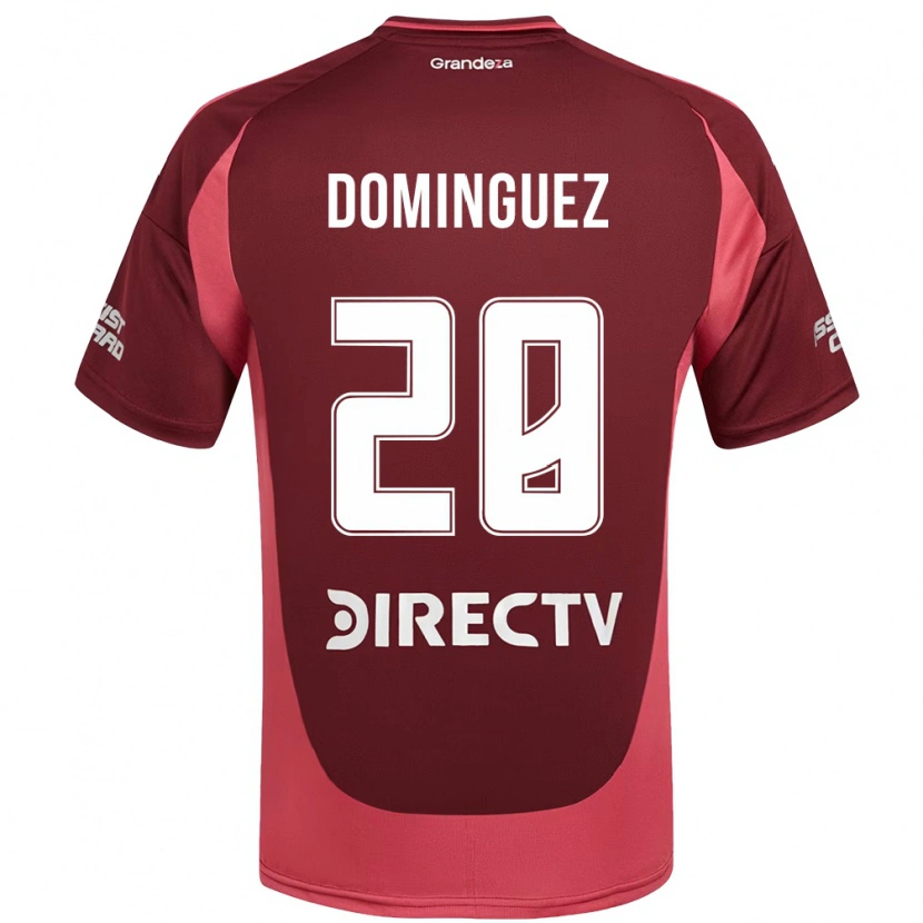 Danxen Mænd Evelyn Sofía Domínguez #28 Hvid Rød Udebane Spillertrøjer 2025/26 Trøje T-Shirt