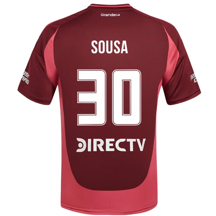 Danxen Mænd Ludmila Sousa #30 Hvid Rød Udebane Spillertrøjer 2025/26 Trøje T-Shirt