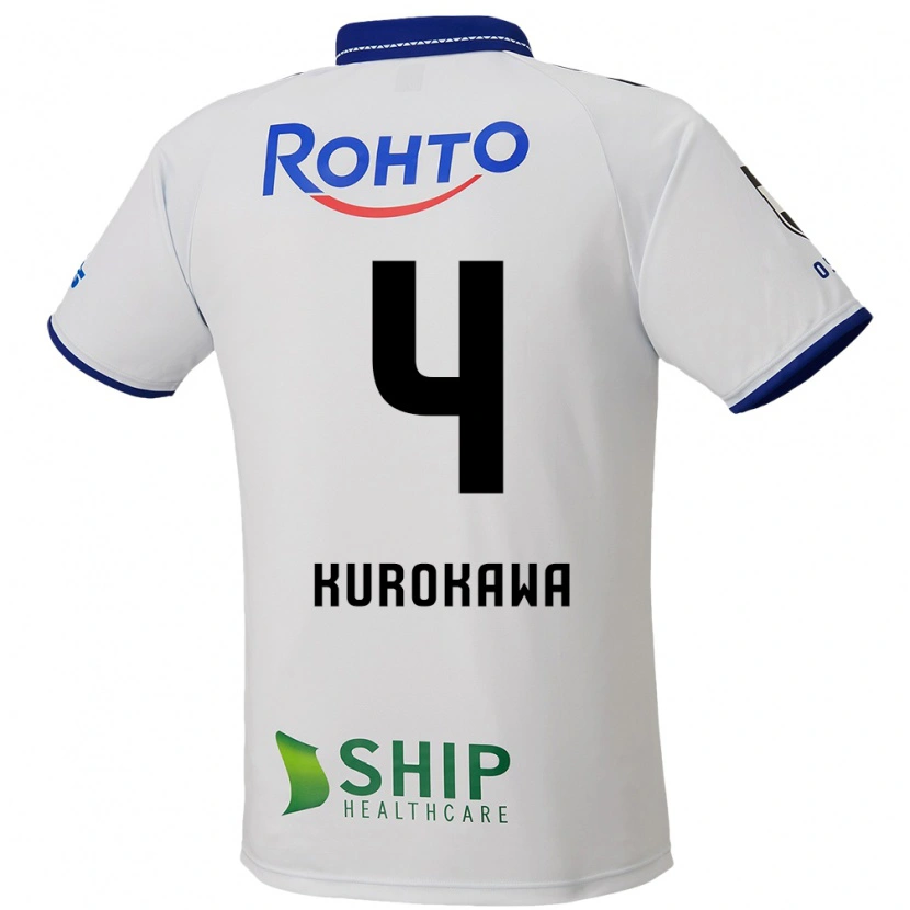 Danxen Mænd Keisuke Kurokawa #4 Blå Hvid Sort Udebane Spillertrøjer 2025/26 Trøje T-Shirt