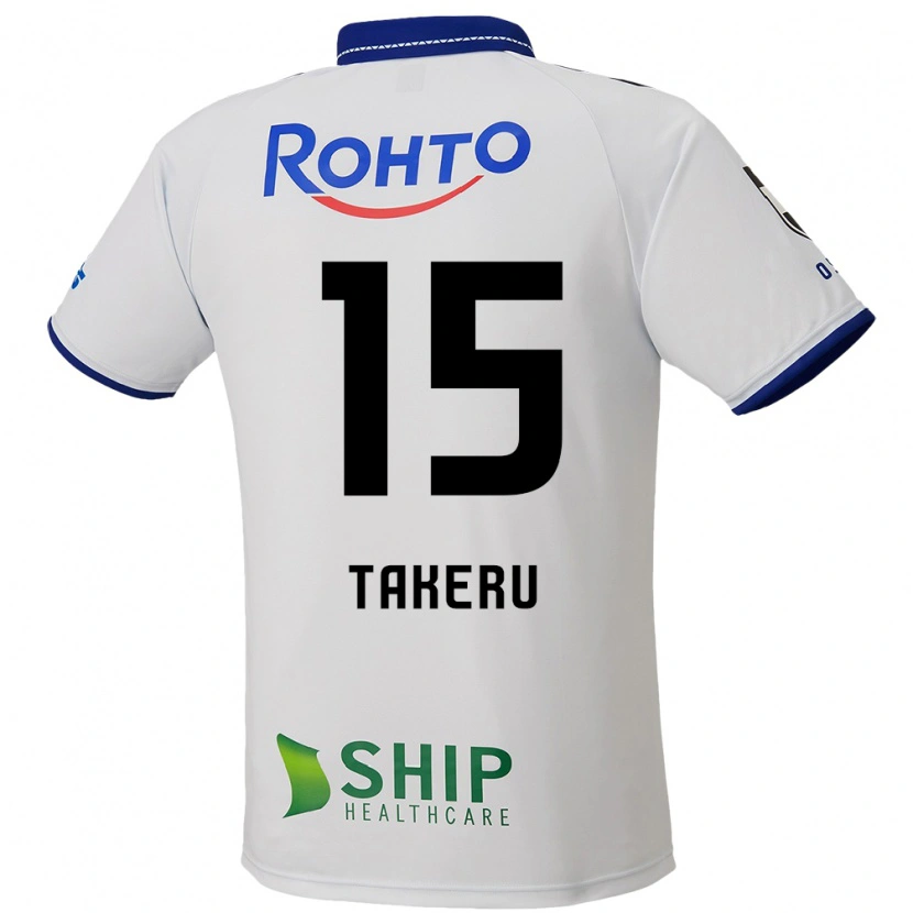 Danxen Mænd Takeru Kishimoto #15 Blå Hvid Sort Udebane Spillertrøjer 2025/26 Trøje T-Shirt