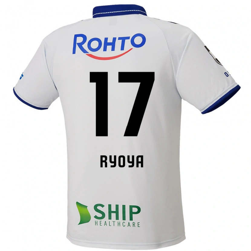 Danxen Mænd Ryoya Yamashita #17 Blå Hvid Sort Udebane Spillertrøjer 2025/26 Trøje T-Shirt