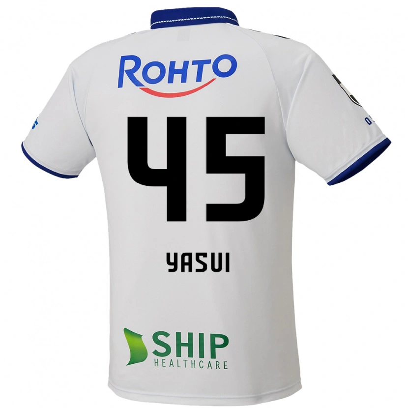 Danxen Mænd Tsukasa Yasui #45 Blå Hvid Sort Udebane Spillertrøjer 2025/26 Trøje T-Shirt