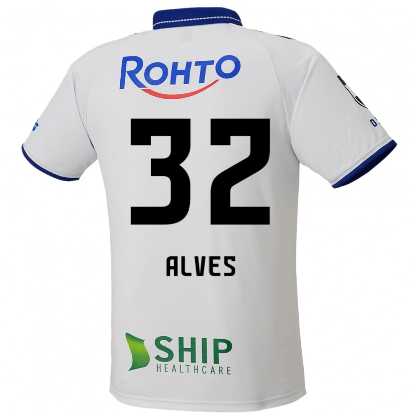 Danxen Mænd Tiago Alves #32 Blå Hvid Sort Udebane Spillertrøjer 2025/26 Trøje T-Shirt