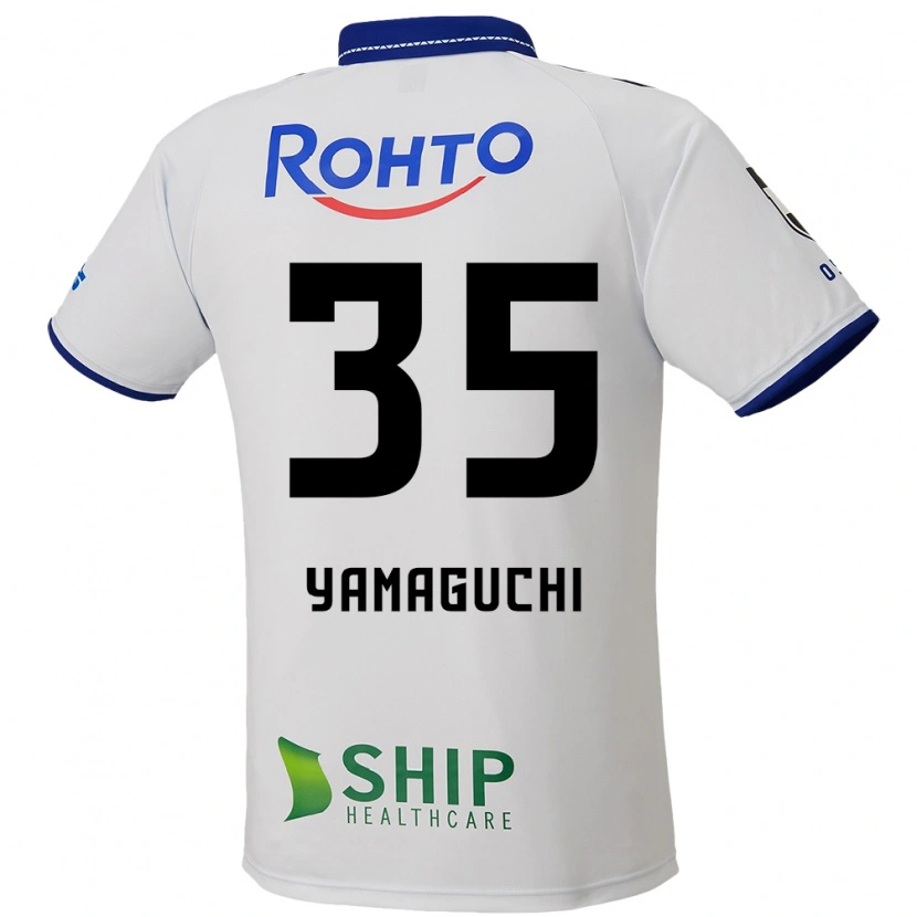 Danxen Mænd Tatsuya Yamaguchi #35 Blå Hvid Sort Udebane Spillertrøjer 2025/26 Trøje T-Shirt