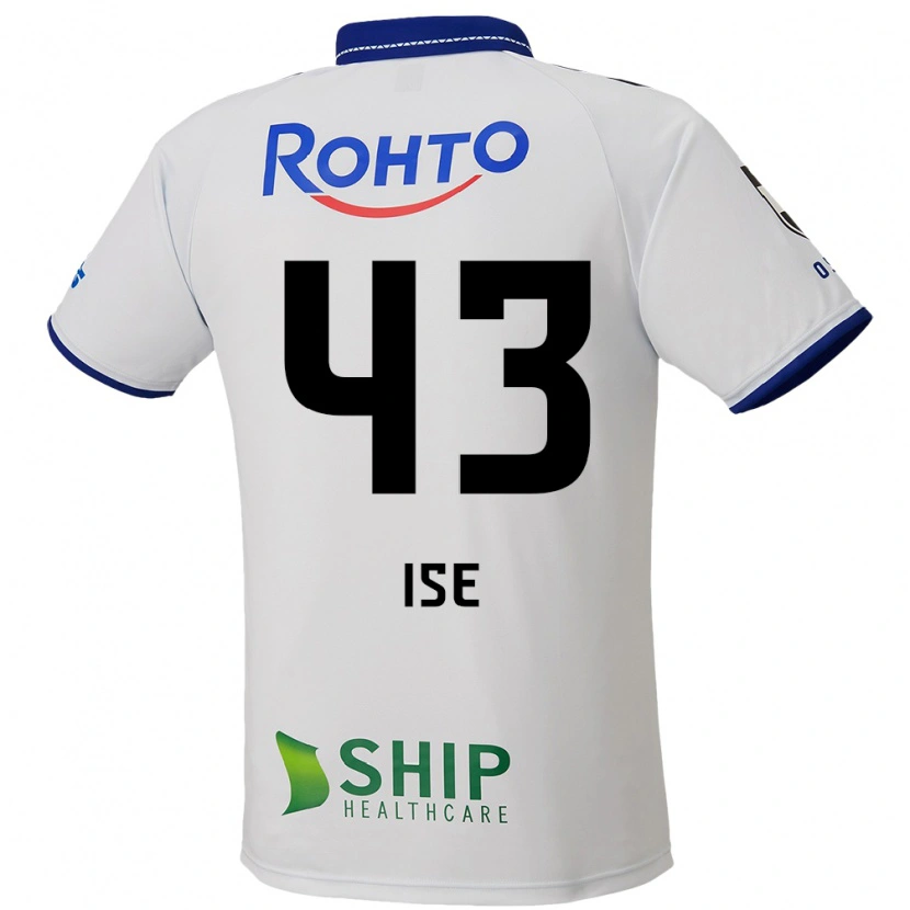 Danxen Mænd Ko Ise #43 Blå Hvid Sort Udebane Spillertrøjer 2025/26 Trøje T-Shirt