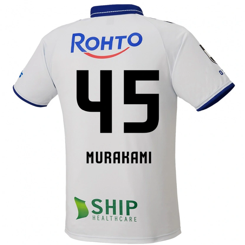 Danxen Mænd Keishi Murakami #45 Blå Hvid Sort Udebane Spillertrøjer 2025/26 Trøje T-Shirt