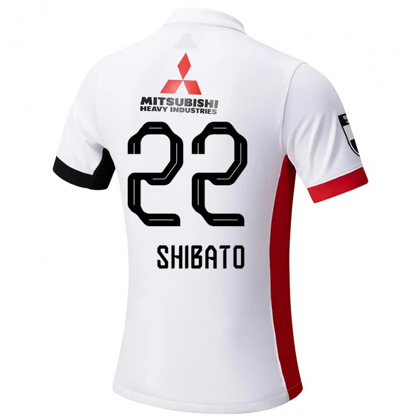 Danxen Mænd Kai Shibato #22 Rød Hvid Udebane Spillertrøjer 2025/26 Trøje T-Shirt