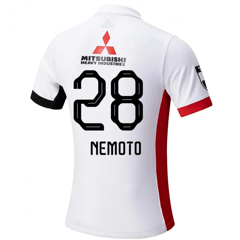 Danxen Mænd Kenta Nemoto #28 Rød Hvid Udebane Spillertrøjer 2025/26 Trøje T-Shirt