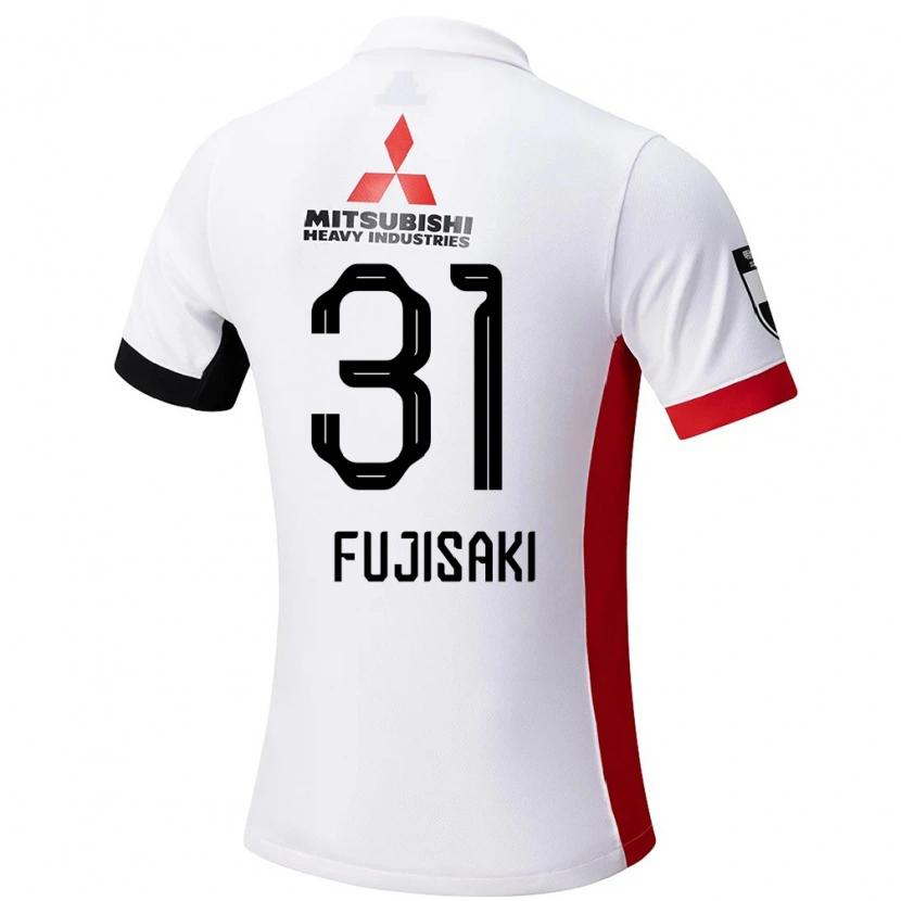 Danxen Mænd Satoko Fujisaki #31 Rød Hvid Udebane Spillertrøjer 2025/26 Trøje T-Shirt