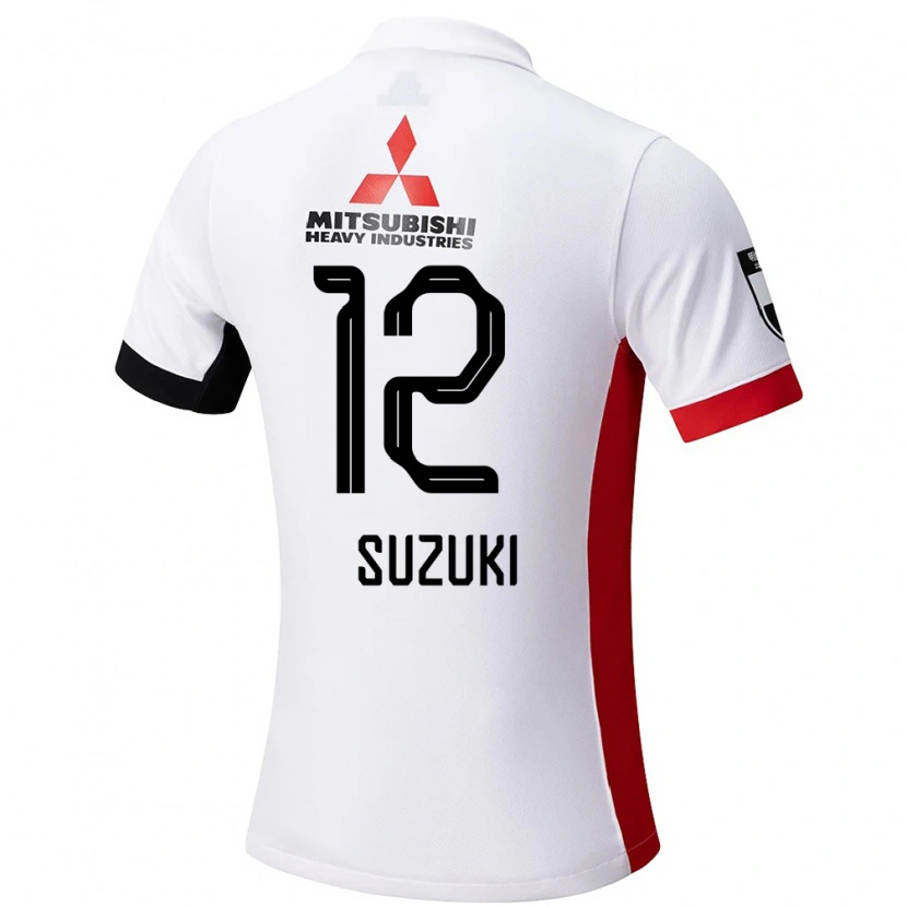 Danxen Mænd Zion Suzuki #12 Rød Hvid Udebane Spillertrøjer 2025/26 Trøje T-Shirt