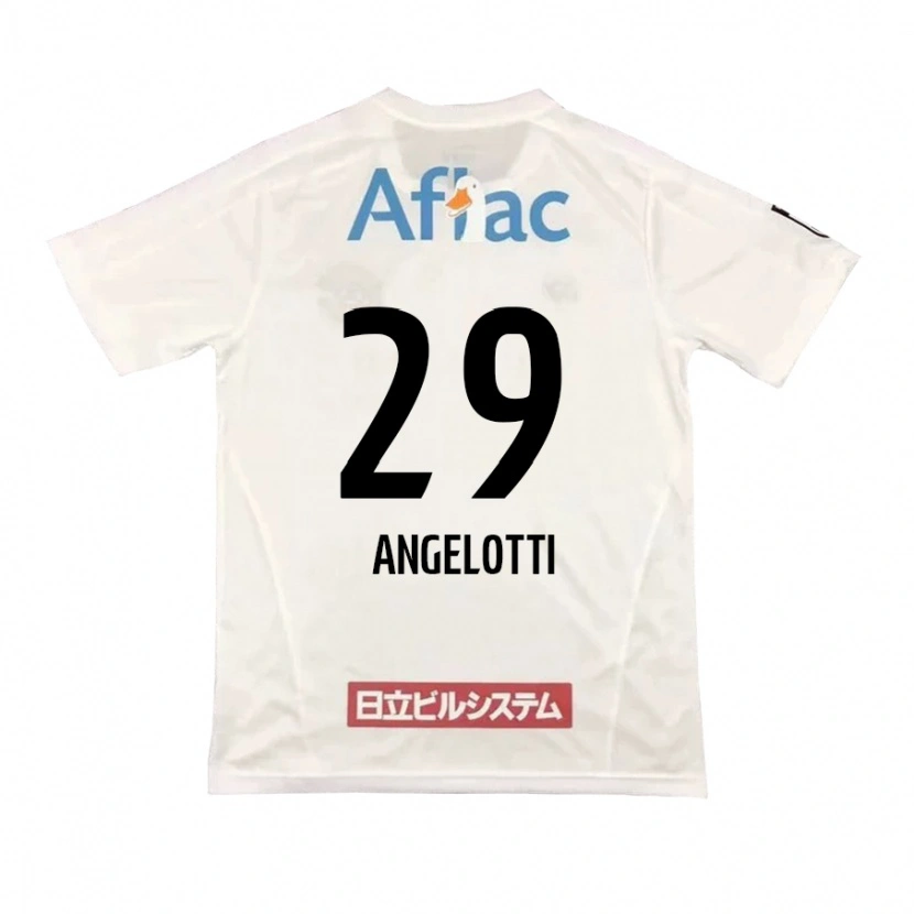 Danxen Mænd Rodrigo Angelotti #29 Sort Gul Udebane Spillertrøjer 2025/26 Trøje T-Shirt