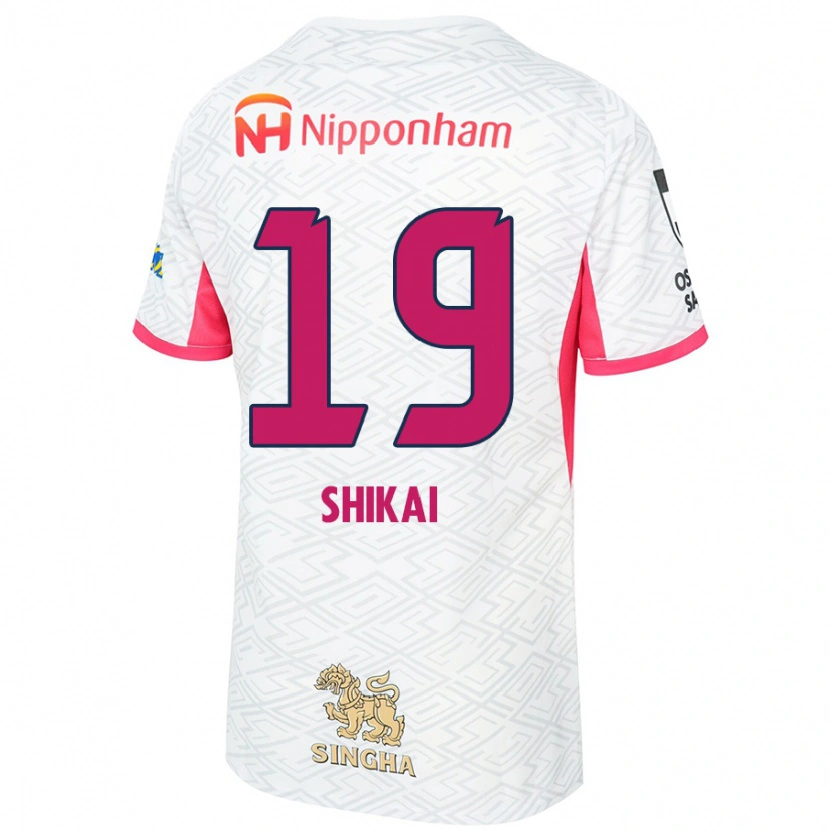Danxen Mænd Yukina Shikai #19 Sakura Pink Hvid Udebane Spillertrøjer 2025/26 Trøje T-Shirt