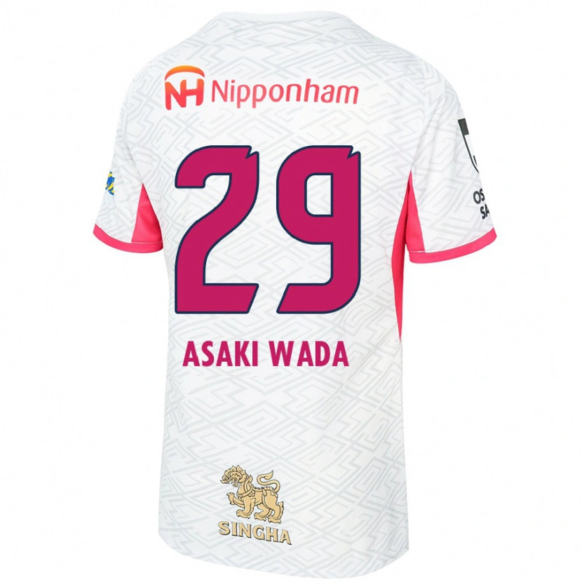 Danxen Mænd Asaki Wada #29 Sakura Pink Hvid Udebane Spillertrøjer 2025/26 Trøje T-Shirt