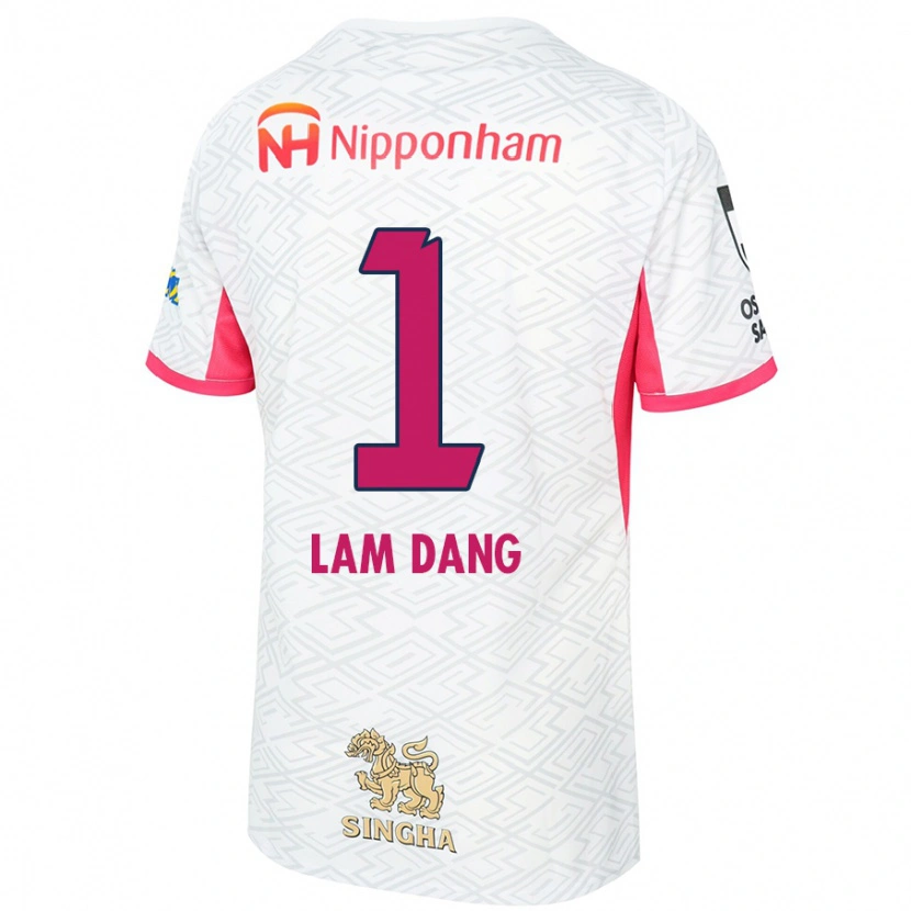 Danxen Mænd Van Lam Dang #1 Sakura Pink Hvid Udebane Spillertrøjer 2025/26 Trøje T-Shirt