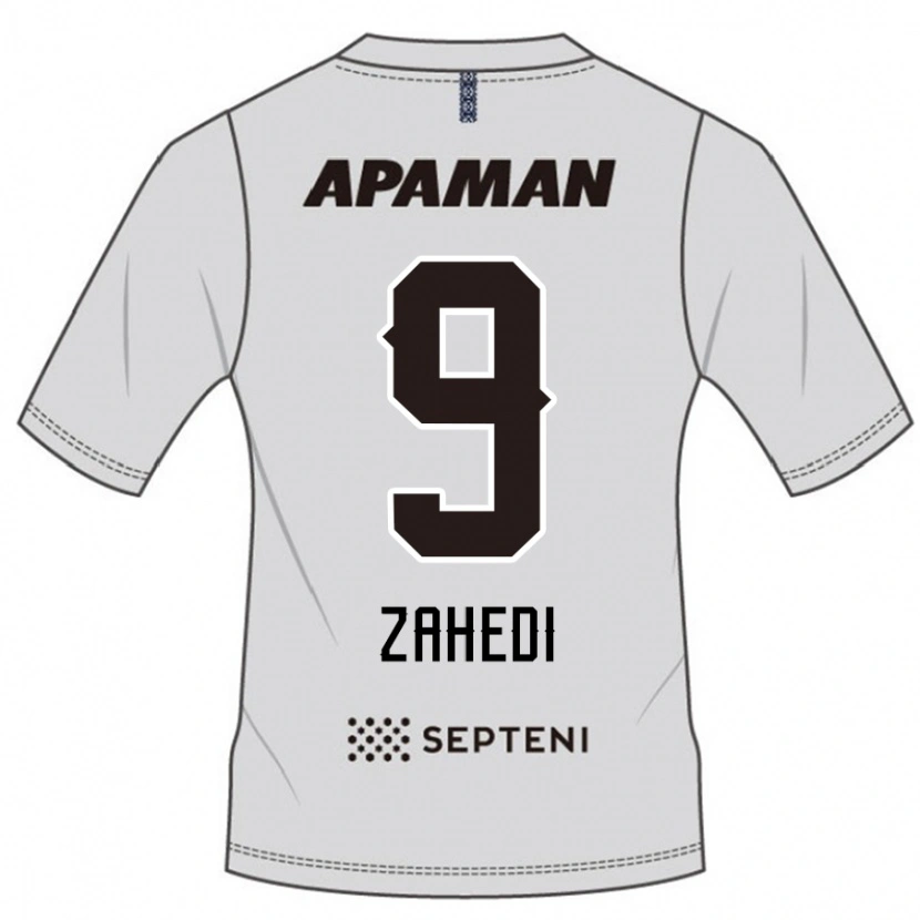 Danxen Mænd Shahab Zahedi #9 Royal Blå Hvid Udebane Spillertrøjer 2025/26 Trøje T-Shirt