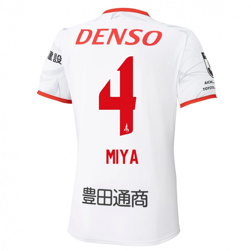 Danxen Mænd Daiki Miya #4 Rød Gul Udebane Spillertrøjer 2025/26 Trøje T-Shirt