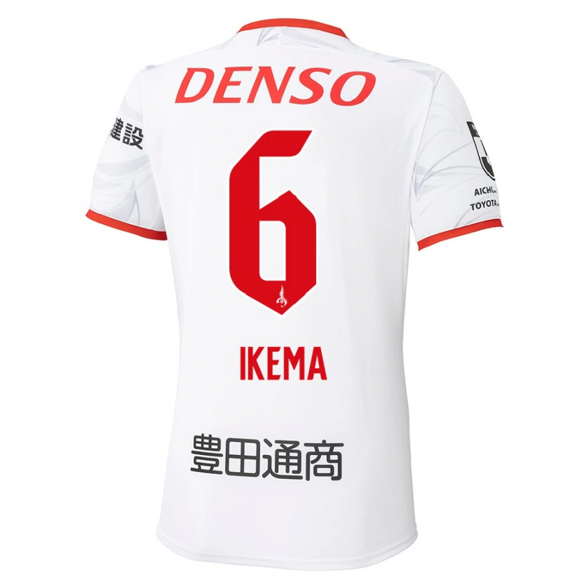 Danxen Mænd Kano Ikema #6 Rød Gul Udebane Spillertrøjer 2025/26 Trøje T-Shirt