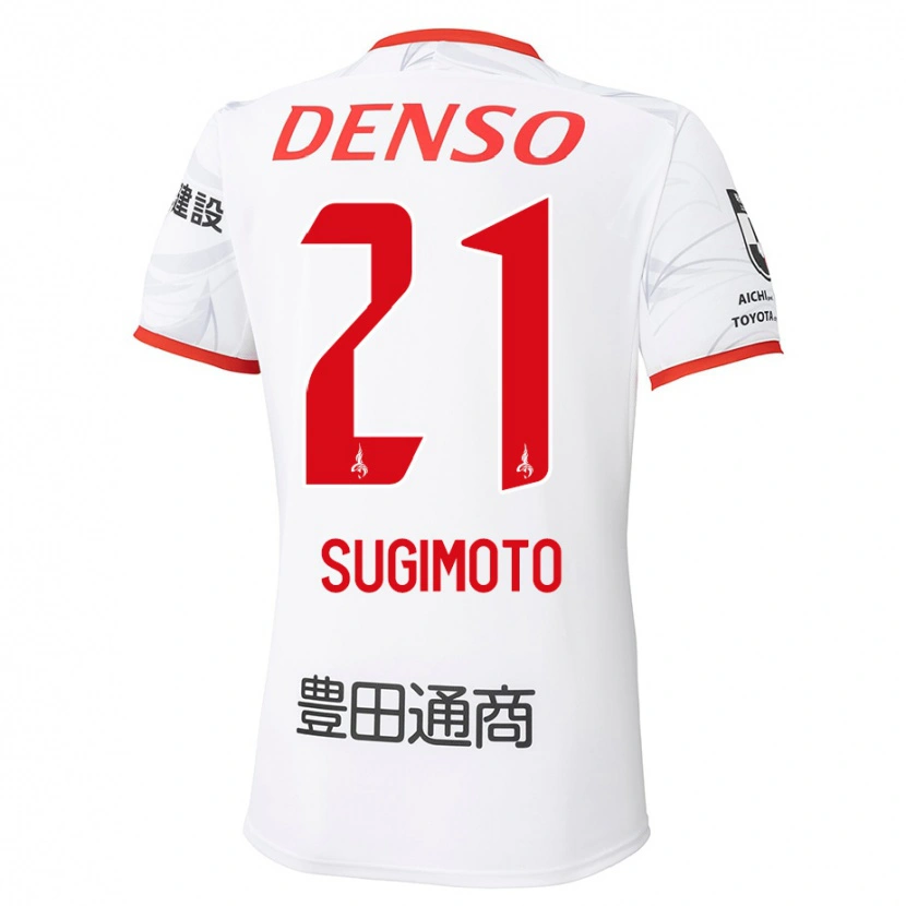Danxen Mænd Daichi Sugimoto #21 Rød Gul Udebane Spillertrøjer 2025/26 Trøje T-Shirt