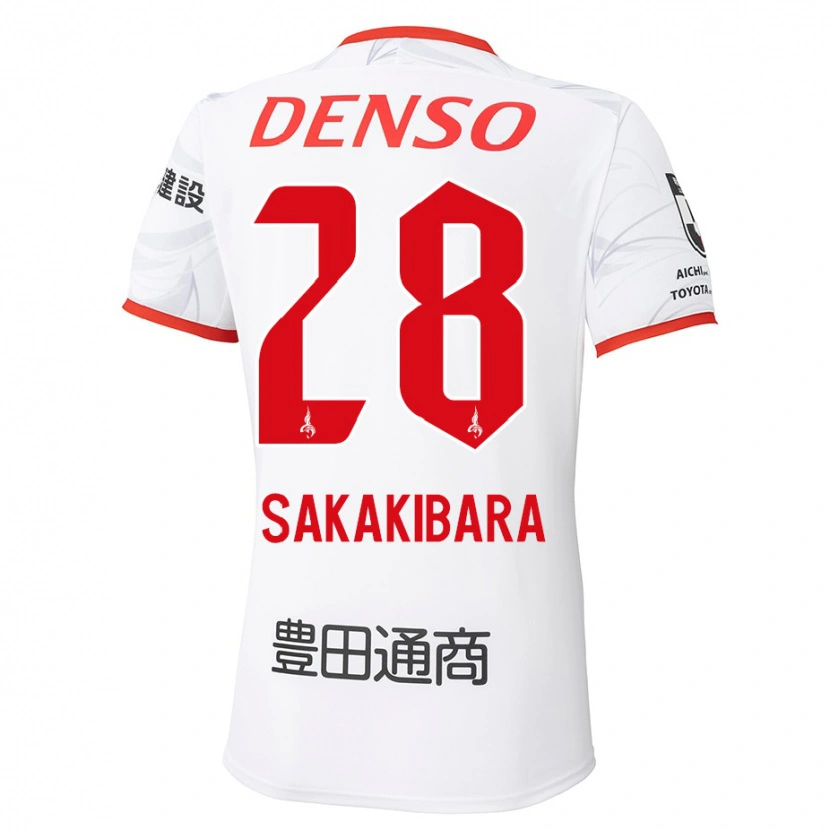 Danxen Mænd Kyota Sakakibara #28 Rød Gul Udebane Spillertrøjer 2025/26 Trøje T-Shirt