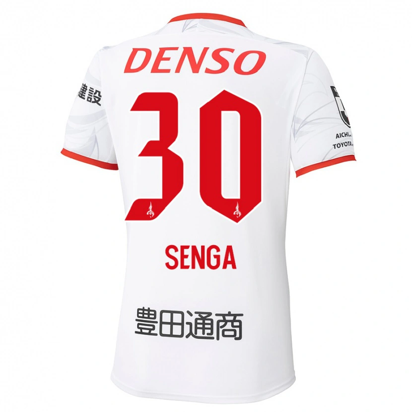 Danxen Mænd Shotaro Senga #30 Rød Gul Udebane Spillertrøjer 2025/26 Trøje T-Shirt