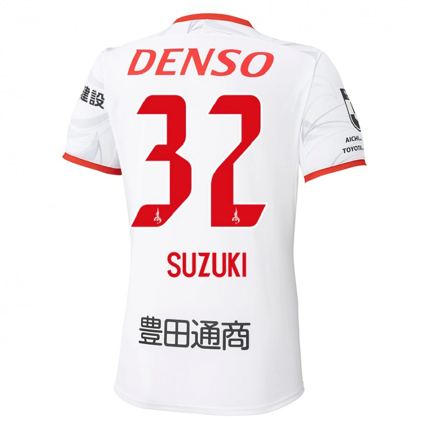 Danxen Mænd Haruto Suzuki #32 Rød Gul Udebane Spillertrøjer 2025/26 Trøje T-Shirt