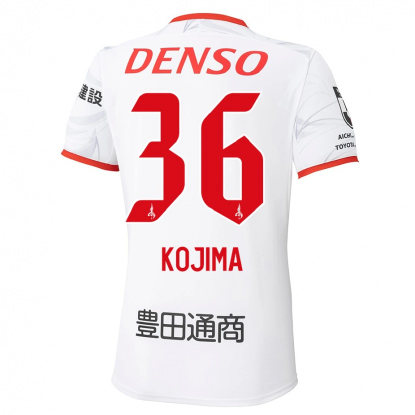 Danxen Mænd Aoto Kojima #36 Rød Gul Udebane Spillertrøjer 2025/26 Trøje T-Shirt