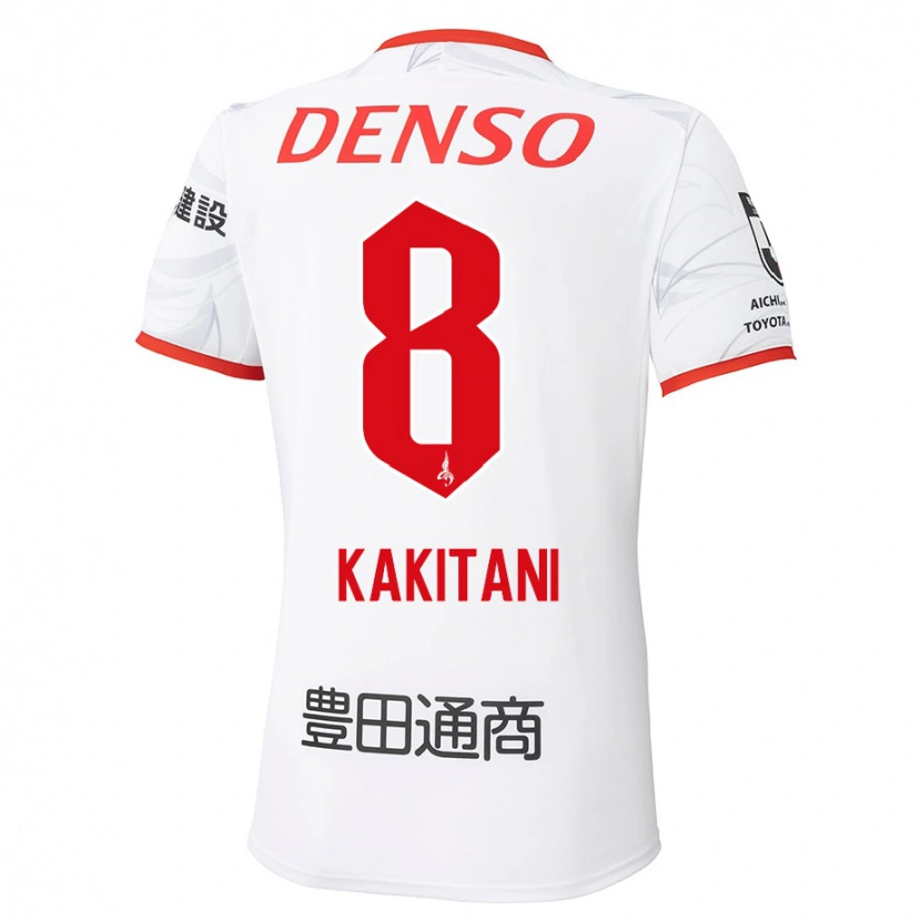 Danxen Mænd Yoichiro Kakitani #8 Rød Gul Udebane Spillertrøjer 2025/26 Trøje T-Shirt