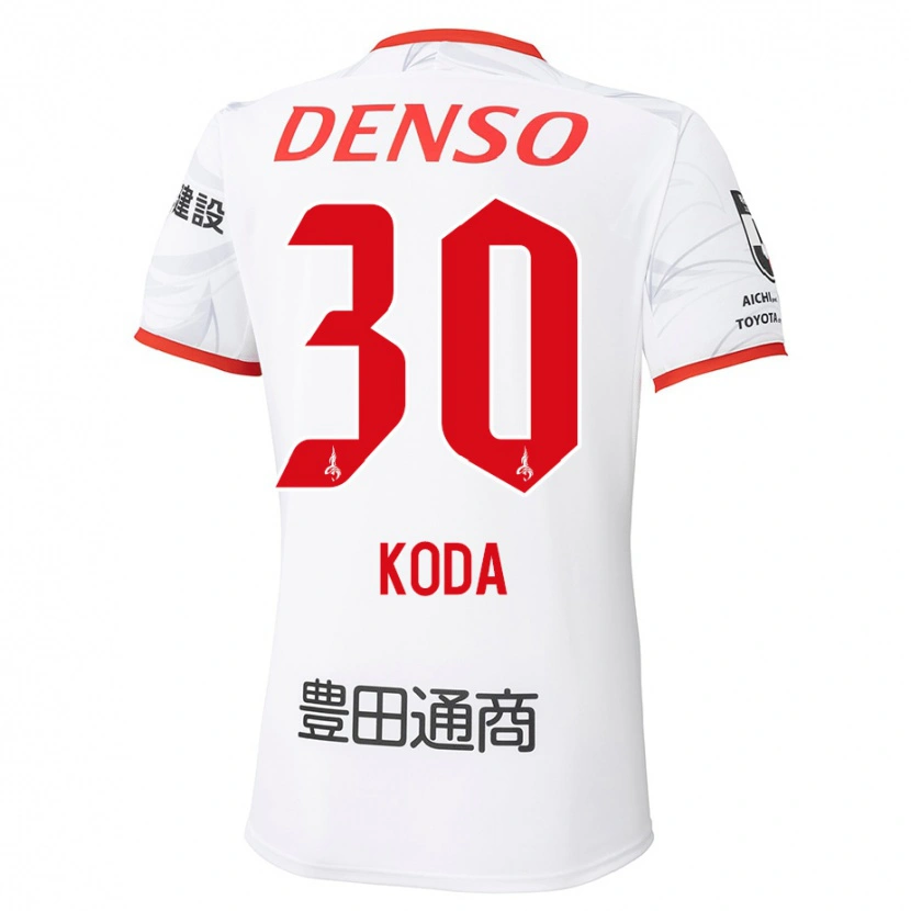 Danxen Mænd Hidemasa Koda #30 Rød Gul Udebane Spillertrøjer 2025/26 Trøje T-Shirt