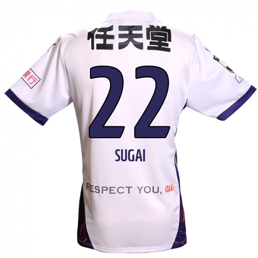 Danxen Mænd Hidehiro Sugai #22 Lilla Hvid Sort Udebane Spillertrøjer 2025/26 Trøje T-Shirt