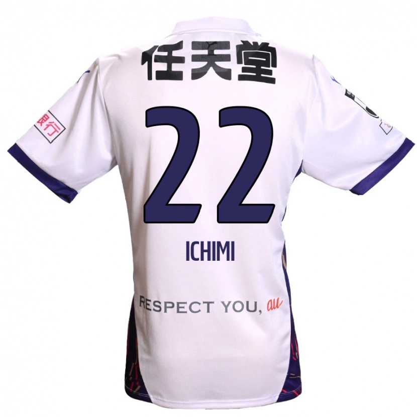 Danxen Mænd Kazunari Ichimi #22 Lilla Hvid Sort Udebane Spillertrøjer 2025/26 Trøje T-Shirt