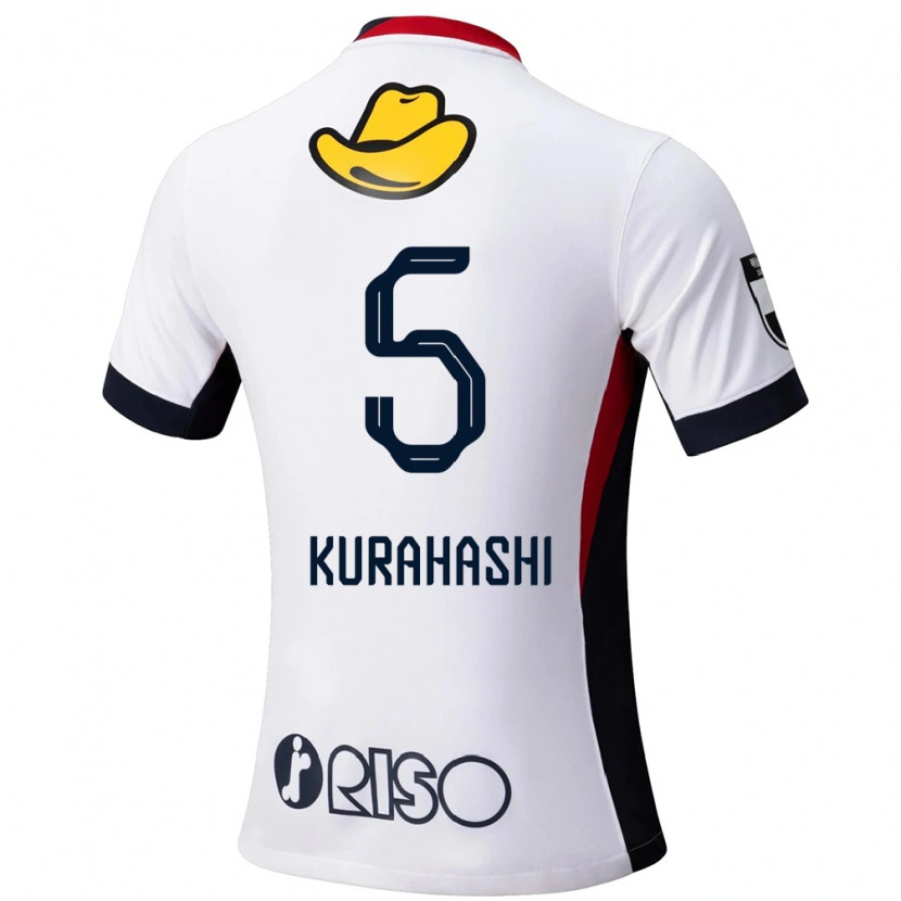 Danxen Mænd Koki Kurahashi #5 Rød Sort Udebane Spillertrøjer 2025/26 Trøje T-Shirt