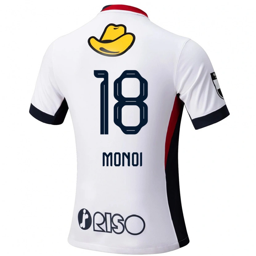 Danxen Mænd Jigen Monoi #18 Rød Sort Udebane Spillertrøjer 2025/26 Trøje T-Shirt