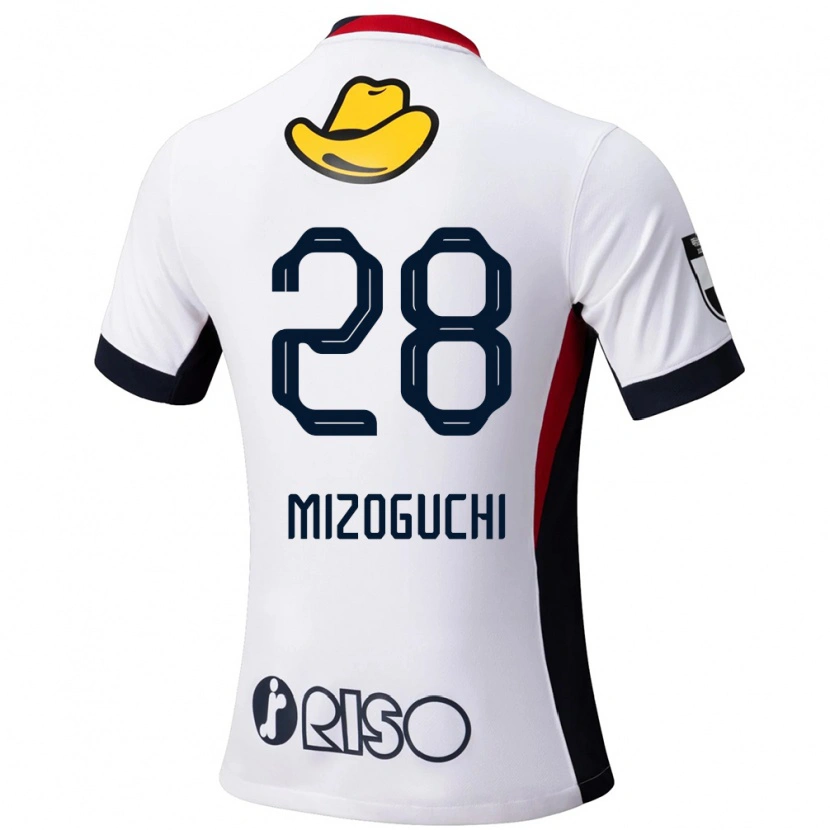 Danxen Mænd Shuhei Mizoguchi #28 Rød Sort Udebane Spillertrøjer 2025/26 Trøje T-Shirt