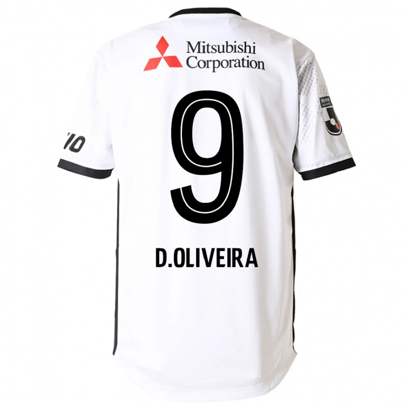 Danxen Mænd Diego Oliveira #9 Royal Blå Hvid Udebane Spillertrøjer 2025/26 Trøje T-Shirt