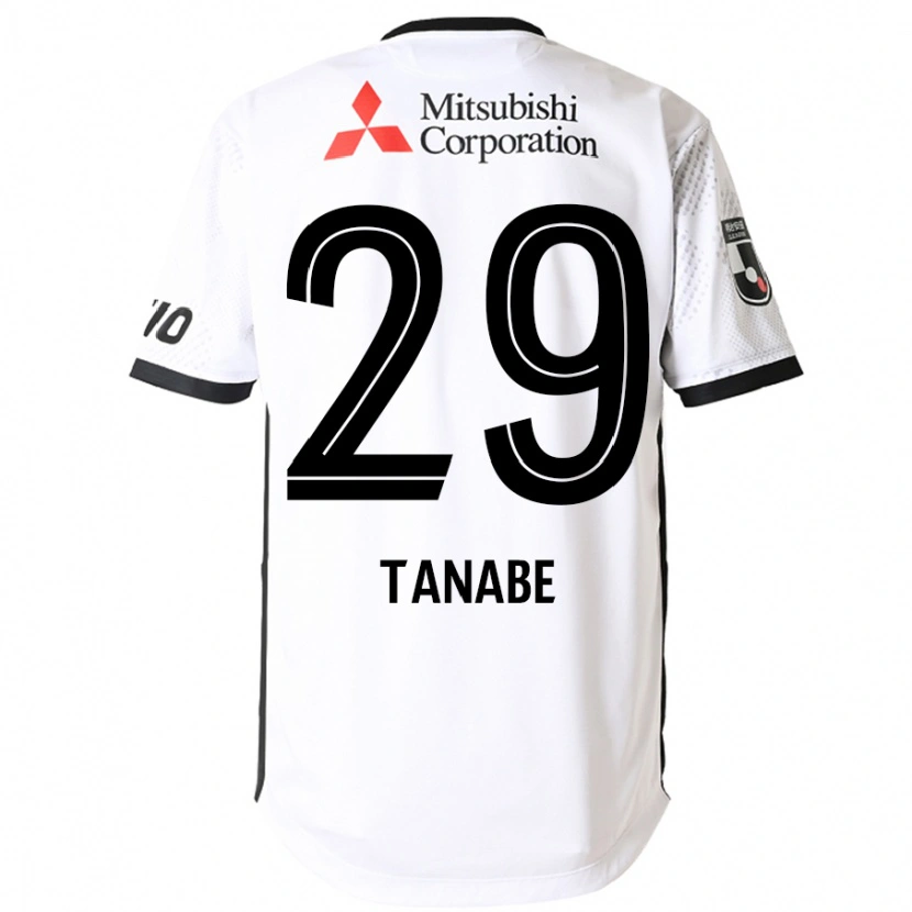 Danxen Mænd Haruta Tanabe #29 Royal Blå Hvid Udebane Spillertrøjer 2025/26 Trøje T-Shirt